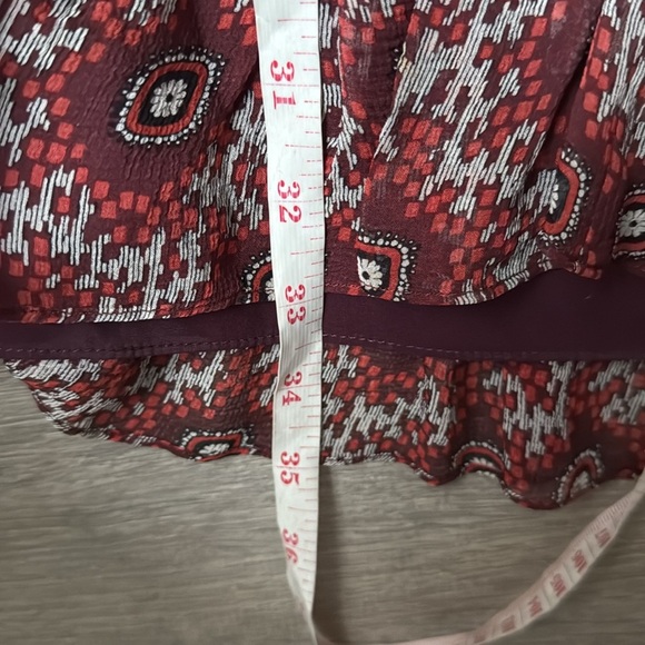 cinq a sept Jasmine Silk Floral-Print Mini Dress Red/ Multi Size - Picture 14 of 14